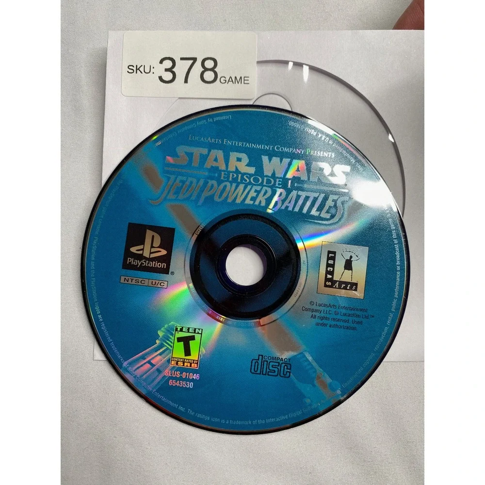 Star Wars Episode I Jedi Power Battles Sony PlayStation PS1 Disc Only